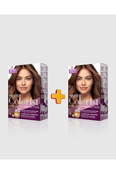 Master colorist 2'li Hair Color Perfection Set Boya 7.7 Işıltılı Kahve