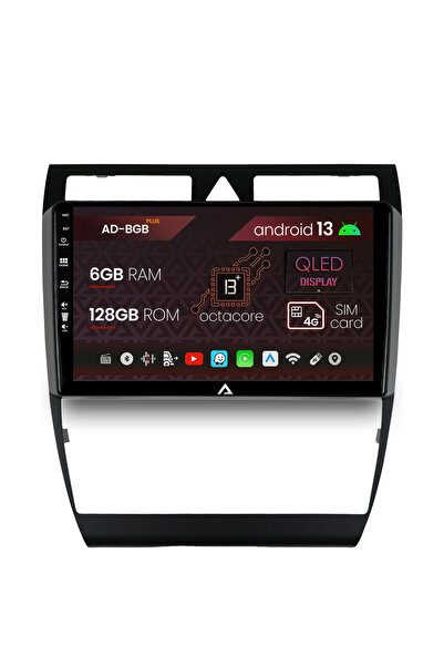 AutoDrop Navigatie Audi A6, Android 13, B-Octa / 6GB + 128GB, 9"