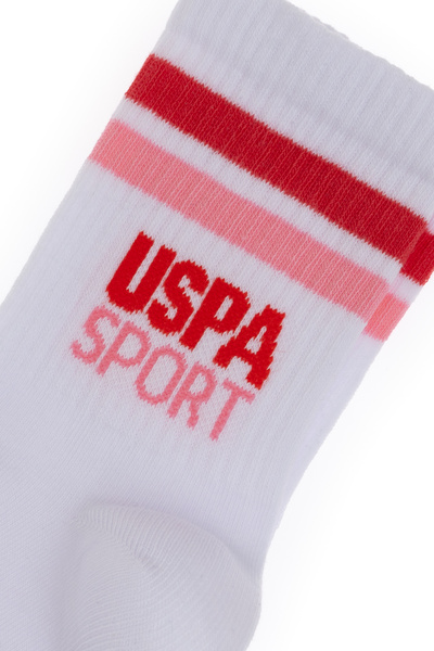 U.S. Polo Assn. Women's White Socks 50305616-Vr013