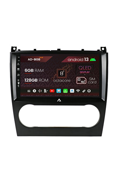 AutoDrop Navigatie Mercedes Benz C-Class W203 (2004-2011), Android 13, B-Octa...