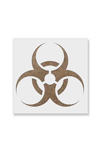 Maxrom Sablon Perete vopsire, tencuiala 0.7mm Biohazard Refolosibil, model MXSP7208, 800 x 800 mm, 0.70 mm