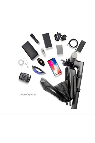 Flippy handlebar storage pouch for bicycle/scooter, 3L, shockproof, waterproof, black