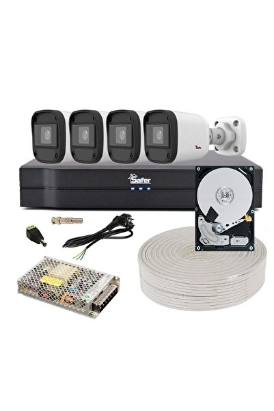 DAHUA Video surveillance kit, 4 5 MP cameras, IR 20 m, 4-channel DVR, accessories included, 2TB HDD Dahua, K