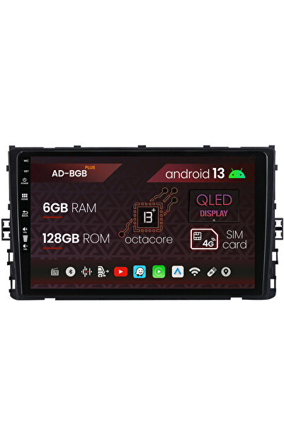 AutoDrop Navigatie Volkswagen Polo (2018+), Android 13, B-Octa / 6GB + 128GB, 9"