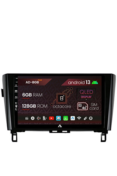 AutoDrop Навигация Nissan Qashqai/X-Trail (2013-2020), Android 13, B-Octa/6GB...