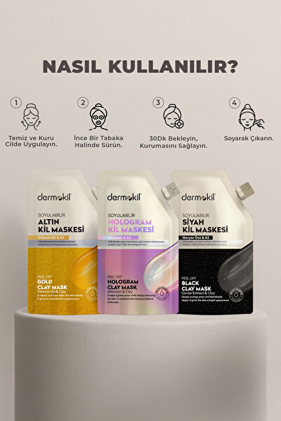 Dermokil Gold Soyulabilir Doypack Maske 30 ml