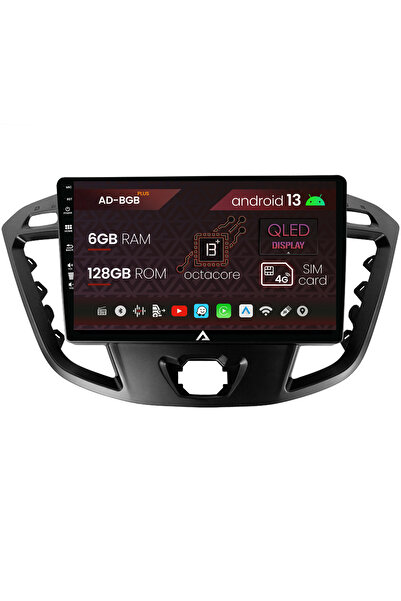 AutoDrop Navigatie Ford Transit/Tourneo (2012-2020), Android 13, B-Octa/6GB +...