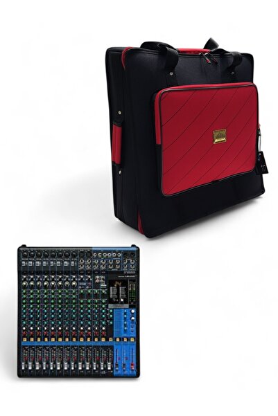 Yamaha Mg16xu 16 Kanal Efektli Mikser için Soft Case Çanta Kılıf - Siyah Kırm...