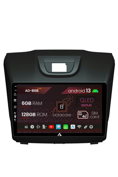 AutoDrop Navigatie Isuzu D-MAX (2015+), Android 13, B-Octa / 6GB + 128GB, 9"