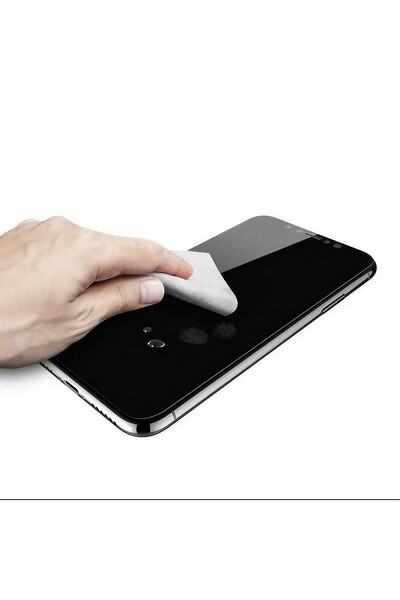 Flippy Screen Protector for Apple iPhone 15 Pro Max, Tempered Glass 10D, Full Cover, Black Edges, Tr