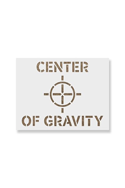 Maxrom Sablon Perete vopsire, tencuiala 0.7mm Center Of Gravity Refolosibil, model MXSP7234, 500 x 500 mm,