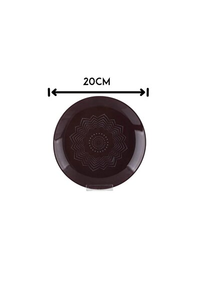 ORIAN Arcopal round dessert, breakfast and fruit serving plates set, 6 pieces, 19 cm