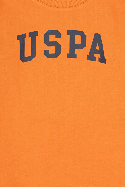 U.S. Polo Assn. Erkek Çocuk Bakır Basic Bisiklet Yaka Sweatshirt 50313830-VR182