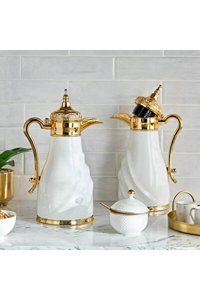 Generic Dunes 2-Piece Porcelain Flask Set