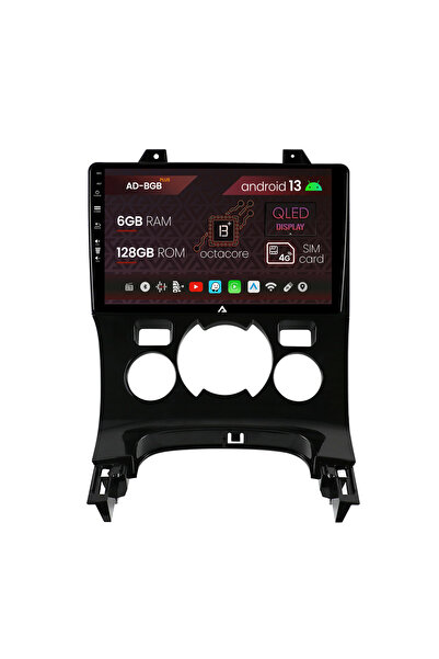 AutoDrop Navigatie Peugeot 3008/5008, Android 13, B-Octa / 6GB + 128GB, 9"