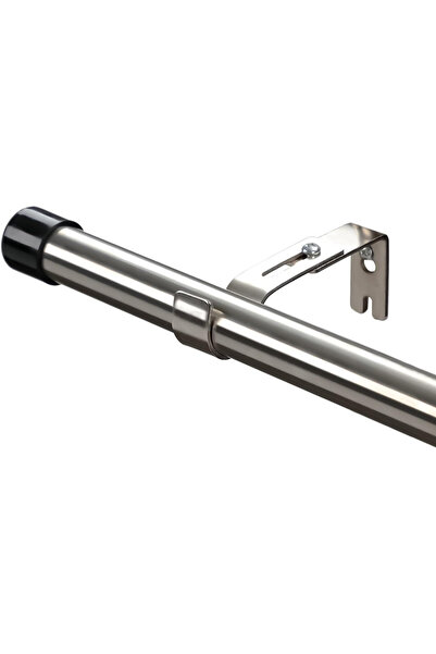 Whimlets Bară de perdea metalică extensibilă cu inele, 76-116 cm, diametru 2,...
