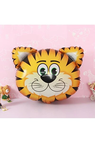 Flippy Metalized Foil Balloon, Flippy, Mini Animal Figures, Tiger Model, Anniversary Theme, 38x31 cm, Indiv