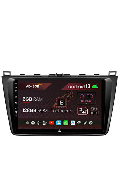 AutoDrop Navigatie Mazda 6 (2008-2013), Android 13, B-Octa / 6GB + 128GB, 9"