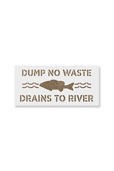 Maxrom Sablon Perete vopsire, tencuiala 0.7mm No Dumping Drains to River Refo...