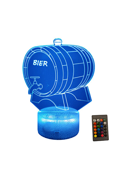 Whimlets Lampa de veghe 3D LED, 16 culori, control de la distanta prin teleco...