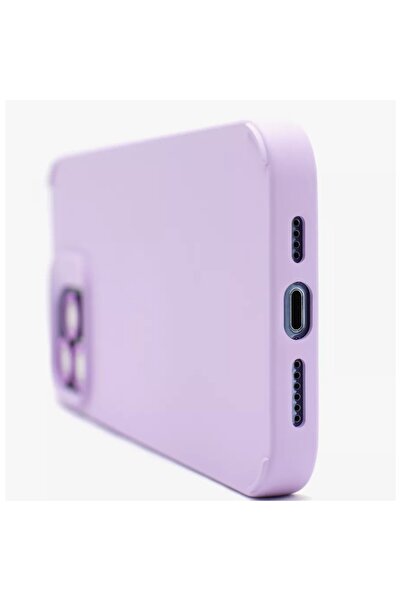 Flippy Liquid Silicone Case for Apple iPhone 14 – Microfiber Interior, Purple