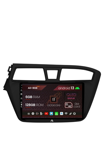 AutoDrop Navigatie Hyundai I20 (2014-2018), Android 13, B-Octa / 6GB + 128GB, 9"