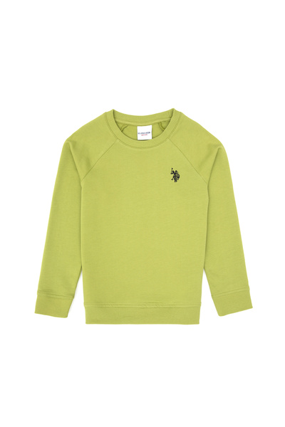 U.S. Polo Assn. Erkek Çocuk Fıstık Yeşili Basic Bisiklet Yaka Sweatshirt 5031...