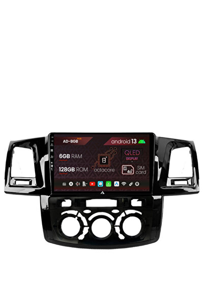 AutoDrop Navigatie Toyota Hilux (2008-2014) Clima Manuala, Android 13, B-Octa...