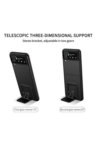 Flippy Protective Case for Samsung Galaxy Z Flip 5, PC, Three-dimensional Folding, Multifunctional,
