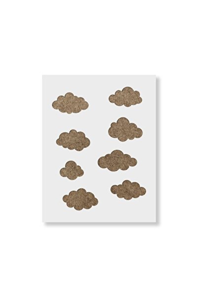 Maxrom Sablon Perete vopsire, tencuiala 0.7mm Clouds Refolosibil, model MXSP7190, 600 x 600 mm