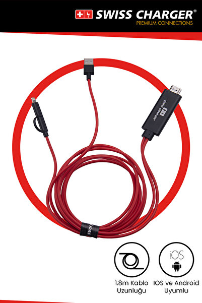 SWISS CHARGER SCV-30041 Görüntü Aktarım Kablosu