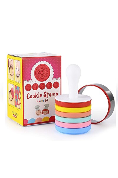 Flippy Set 6 ștampile pentru fursecuri Flippy, cu tematică de Crăciun, fabricate din silicon alimentar non-toxic