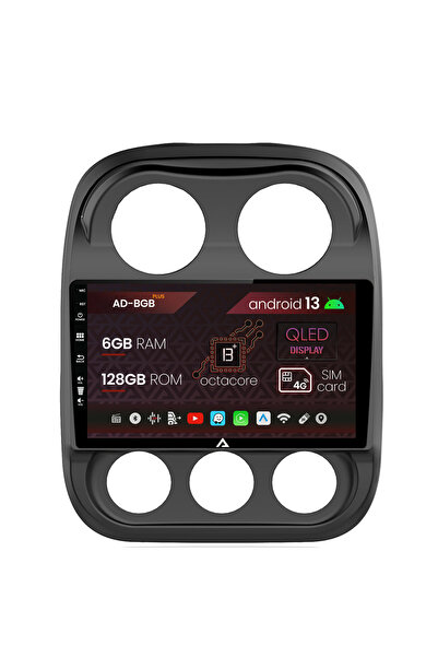 AutoDrop Navigatie Jeep Compass (2009-2016), Android 13, B-Octa / 6GB + 128GB...