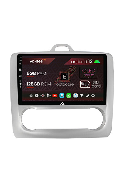 AutoDrop Navigatie Focus MK2 2004-2011, Clima Automata, Android 13, B-Octa/6G...