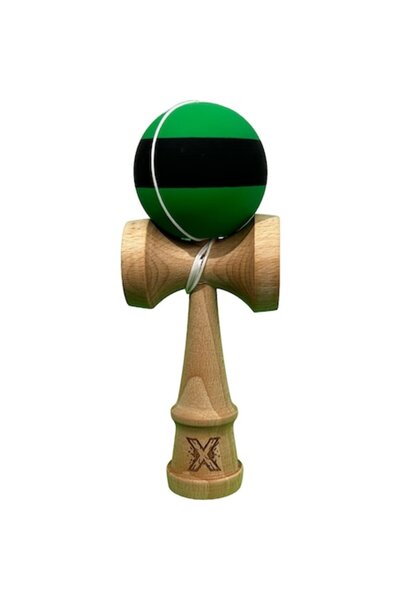 LEIBOO Kendama X Original, Minge din lemn, Cauciuc, 18 cm, Joc de dexteritate...