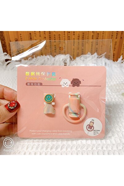 Universal Flippy USB Cable Protector, silicone, model 4, multicolor