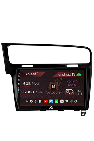 AutoDrop Navigatie Volkswagen Golf 7, Android 13, B-Octa / 6GB + 128GB, 10.1"