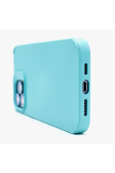 Flippy Apple iPhone 14 Liquid Silicone Case — Microfiber Interior, Phosphorescent Camera Lenses, B