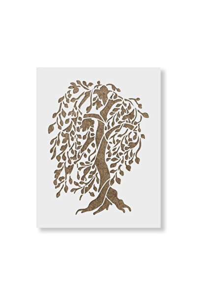 Maxrom Sablon Perete vopsire, tencuiala 0.7mm Willow Tree Refolosibil, model ...