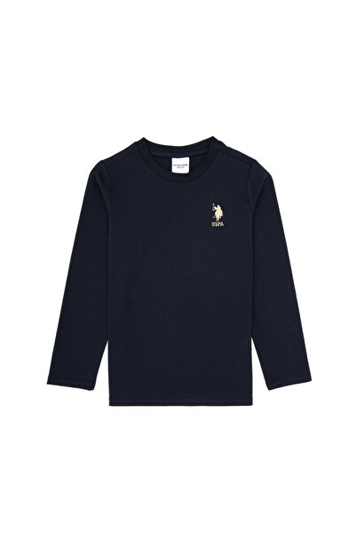 U.S. Polo Assn. Erkek Çocuk Açık Lacivert Basic Bisiklet Yaka Sweatshirt 50314002-VR059