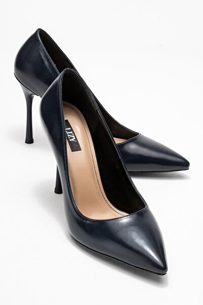 Lizy Shoes Lacivert - İnce Yüksek Topuklu Kadın Stiletto