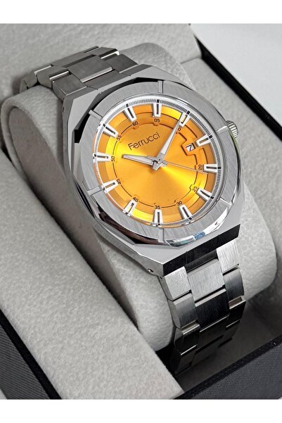 Ferrucci ERKEK KOL SAATİ METAL KASA - METAL KORDON 3 ATM SUYA DAYANIKLI