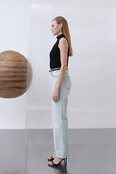 Puane Women's Half Turtleneck Zero Sleeve Lycra Inner Blouse 40005