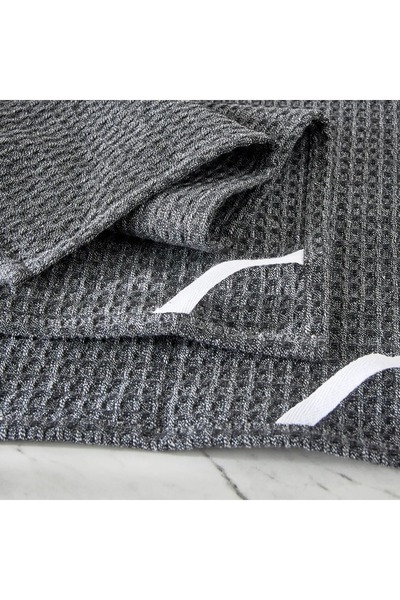 Generic Charcoal 2-Piece Kitchen Towel Set - 45x65 cm