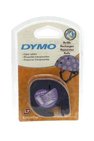 Dymo شريط طابعة ملصقات LetraTag 12 مم × 4 م شفاف