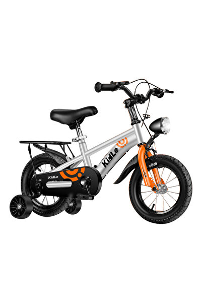 KidLe 14 Inch Kids Bike, with Flashing Wheels and Headlight, Bicycle for Kids...