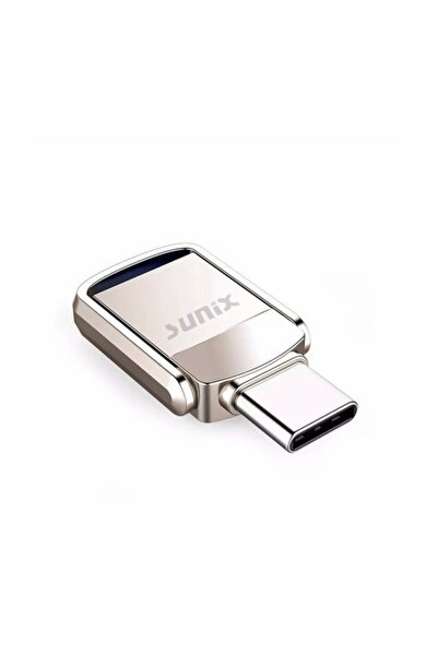 Syrox 64Gb. Type-C ve USB 3.0 Metal USB Flash Bellek Otg Çift Giriş Metal Sağlam