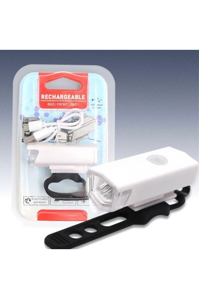 Flippy LED projector headlight for bicycle/scooter Flippy, rechargeable, USB cable, 3 modes, IPX4, White