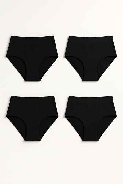 BALDOMERO Women's High Waist Panties 4-Pack – Everyday Comfortable Cotton