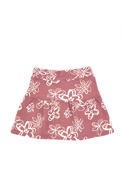 U.S. Polo Assn. Girl's Orchid Flower Patterned Knitted Skirt 50317971-Vr221
